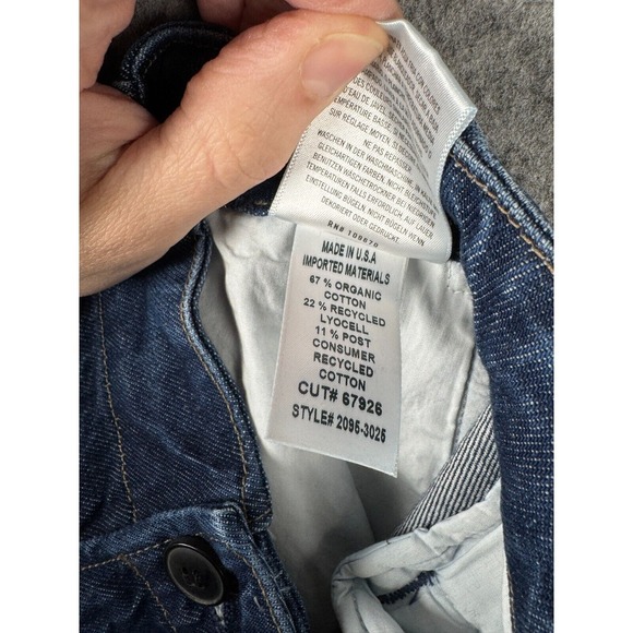 Citizens of Humanity Cargo Pants Women's 29 Blue DELENA Cargo Wide Leg Baggy NWT - Picture 6 of 13